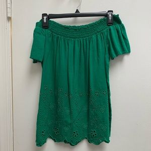 Old Navy strapless green summer tee